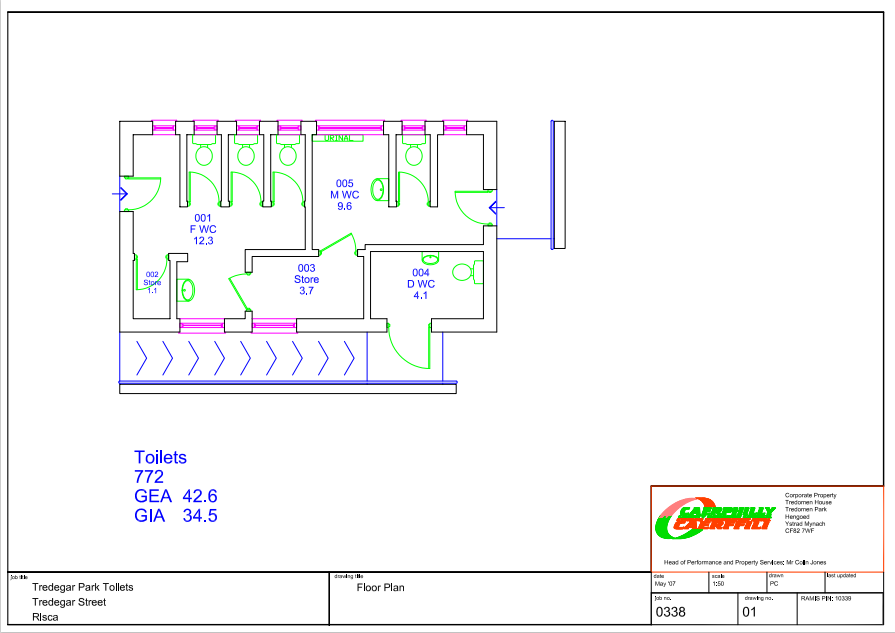 Tredegar Park Risca Toilets Site Plan