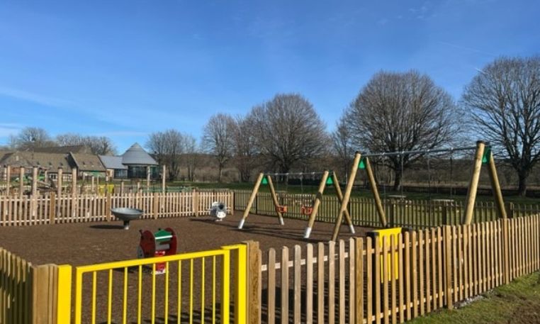 New outdoor adventure play area at Llancaiach Fawr Manor