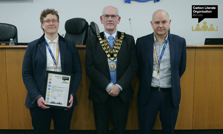 Caerphilly County Borough Council is officially a Bronze Level Carbon Literate organisation