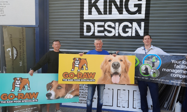 Successful graphic design business, Guto King Design, boosted with funding from the UK Government and CCBC