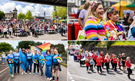 Thousands of visitors gathered in Caerphilly Town Centre for Pride Caerffili