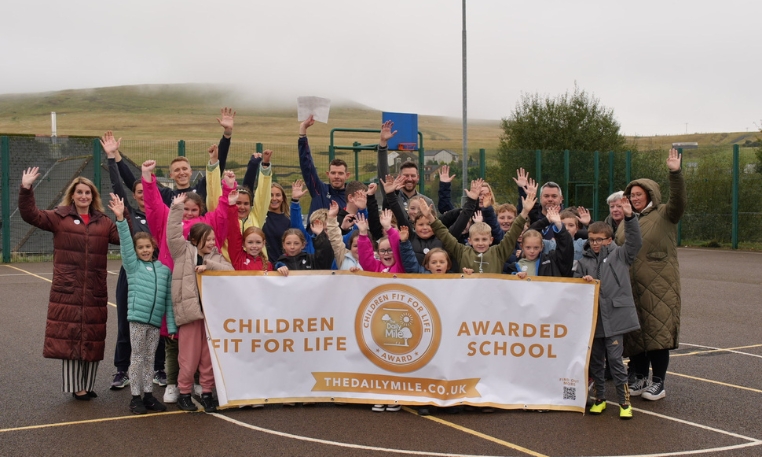 Fochriw Primary School Honoured with The Daily Mile Children’s Fit for Life Award