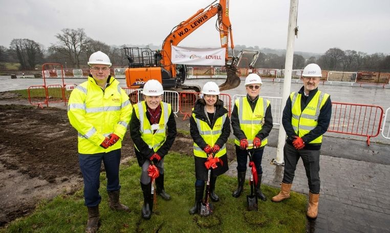 Ground-breaking event marks work commencing at Garden Village development in Pontllanfraith