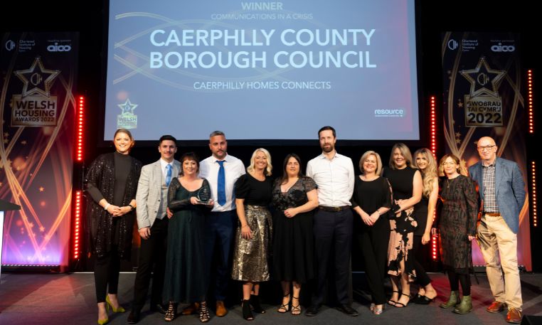 Caerphilly Council wins at prestigious Welsh Housing Awards