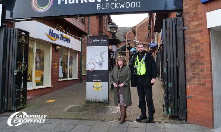 Caerphilly County Borough Council and Gwent Police work to create Safer Streets in Blackwood 